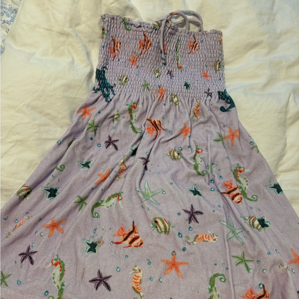 Hill House Lavender Sea Life Print Dress
